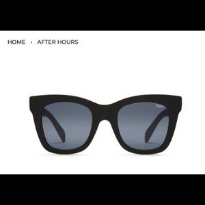 Quay after hours sunglasses